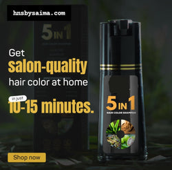 5 IN 1 HAIR COLOR SHAMPOO WITH KERATIN, OLIVE OIL & VITAMIN E